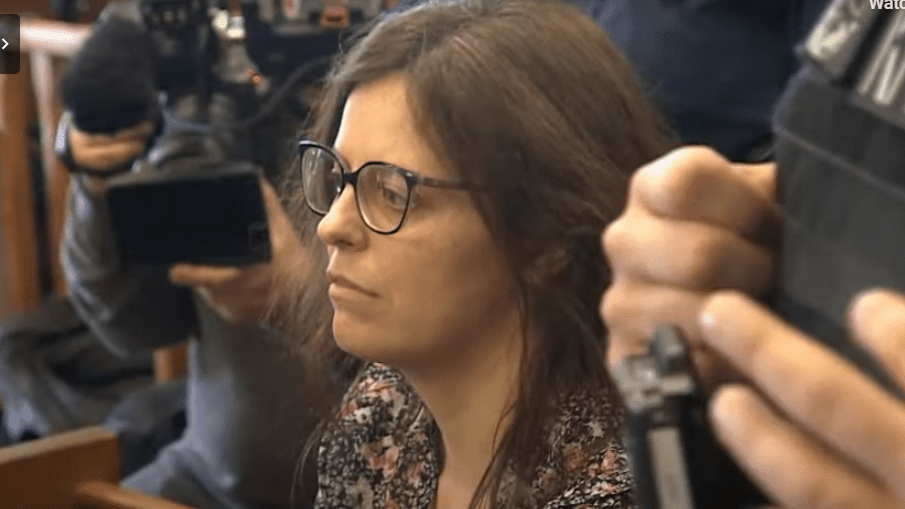 Ilaria Salis at court hearing in Budapest on 28 March 2024