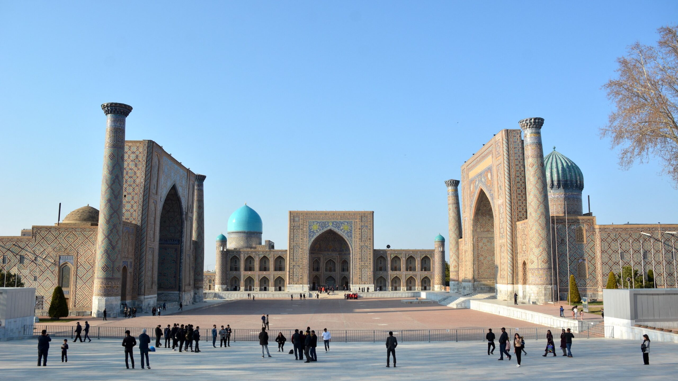 A view of the landmarks of the Samarkand, which is hosting the 43rd General Conference of the United Nations Educational, Scientific and Cultural Organization (UNESCO) this year on October 29, 2025 in Samarkand, Uzbekistan