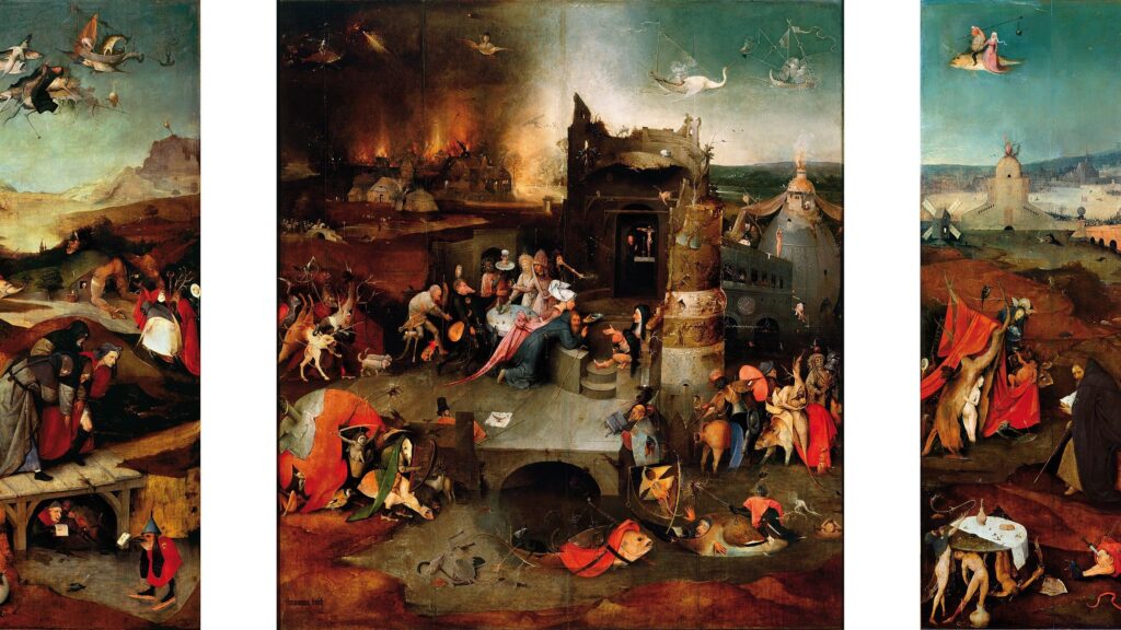 The Temptation of St Anthony — Hieronymus Bosch (c.1500)