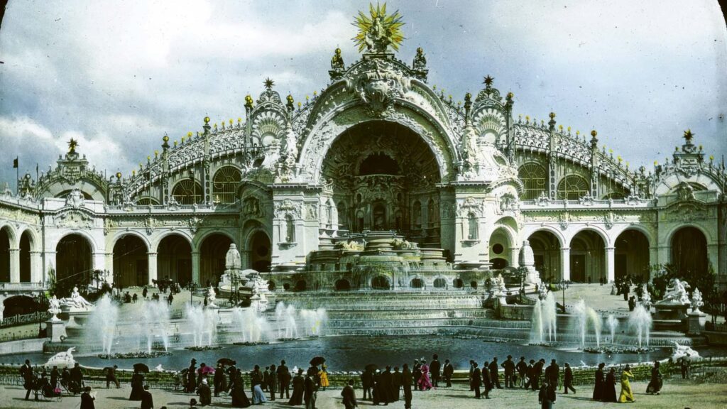 The Palace of Electricity, designed by Eugène Hénard, at the 1900 Paris Exposition