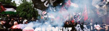 Anti-fascist march in Paris honouring Clément Méric, the young activist murdered on 5 June 2013