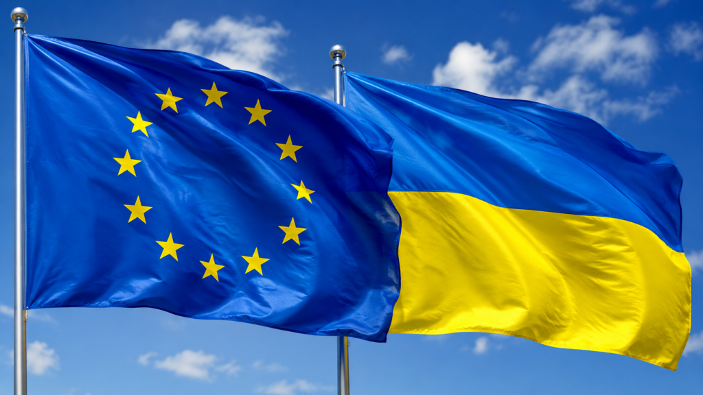 EU Ukraine flag