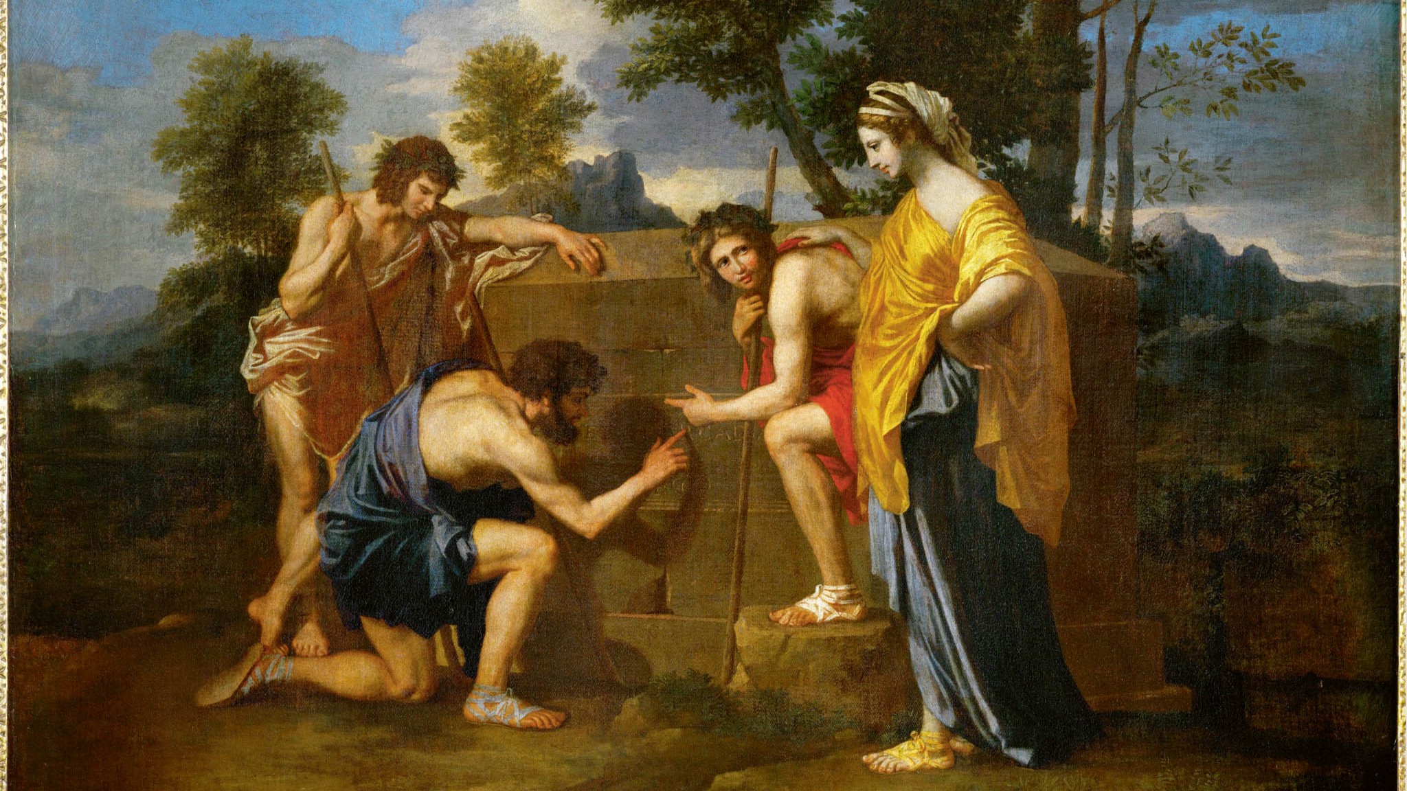 Nicolas Poussin, Et in Arcadia ego (1638). Louvre Museum, Paris, France