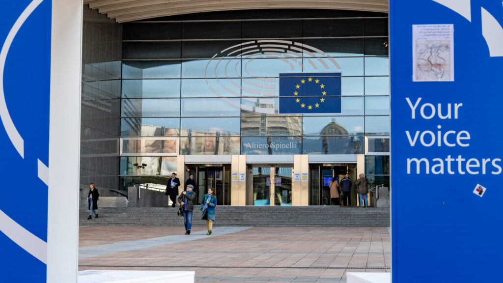 The European Parliament in Brussels, Belgium