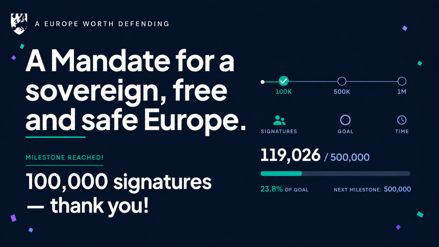 EU-Wide Remigration Push ‘Save Europe Act’ Hits 100,000 Signatures in Three Days