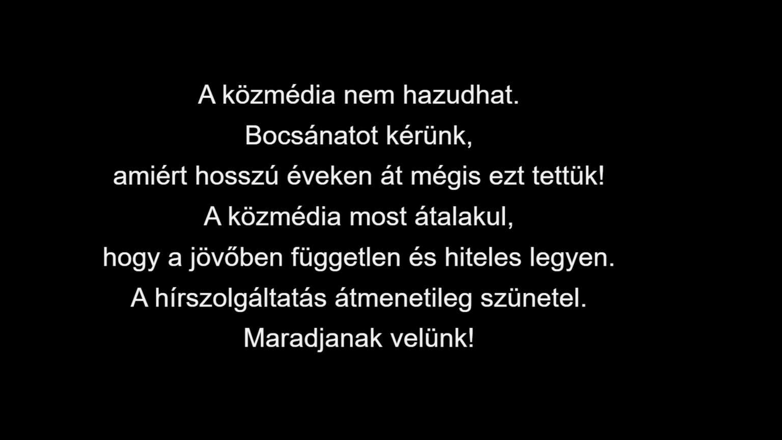 Hungary’s Public Media Goes Dark, Apologizes for ‘Years of Lying’ as Tisza Takes Over